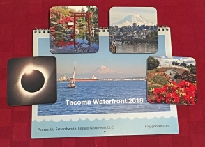 Photo of Tacoma Waterfront calendar and coasters