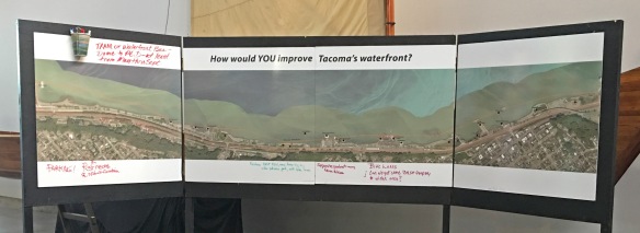 Envision our waterfront-display board